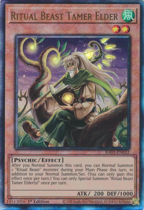Ritual Beast Tamer Elder (UTR) [RA03-EN012] Prismatic Ultimate Rare | Exor Games Summserside