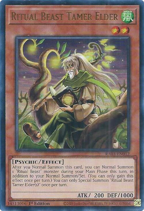 Ritual Beast Tamer Elder (UR) [RA03-EN012] Ultra Rare | Exor Games Summserside