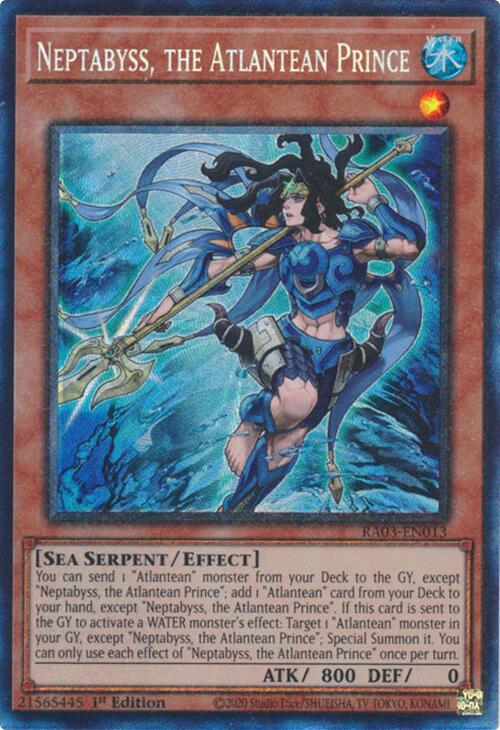 Neptabyss, the Atlantean Prince (CR) [RA03-EN013] Prismatic Collector's Rare | Exor Games Summserside