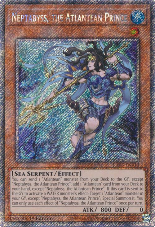 Neptabyss, the Atlantean Prince (Platinum Secret Rare) [RA03-EN013] Platinum Secret Rare | Exor Games Summserside