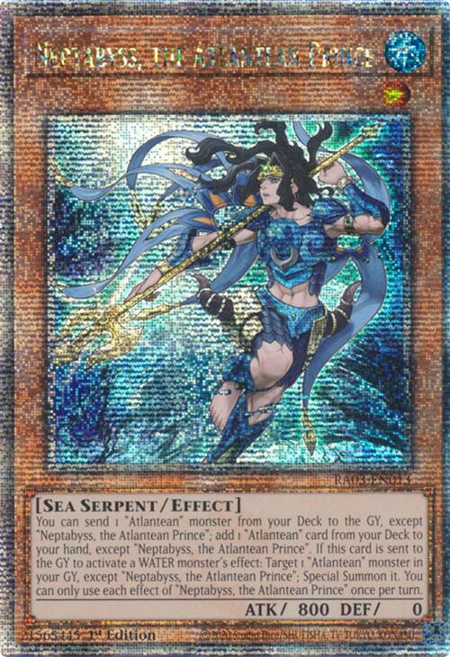 Neptabyss, the Atlantean Prince (Quarter Century Secret Rare) [RA03-EN013] Quarter Century Secret Rare | Exor Games Summserside