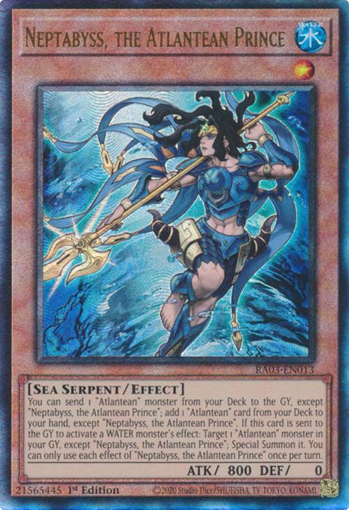 Neptabyss, the Atlantean Prince (UTR) [RA03-EN013] Prismatic Ultimate Rare | Exor Games Summserside