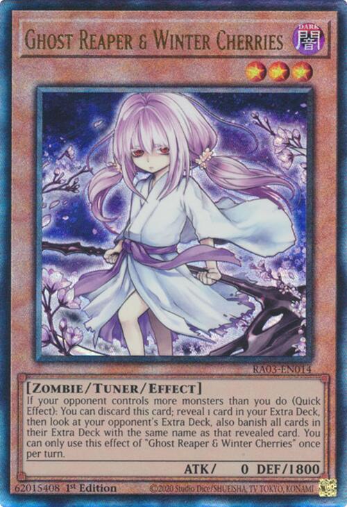 Ghost Reaper & Winter Cherries (Alternate Art) (PUR) [RA03-EN014] Prismatic Ultimate Rare | Exor Games Summserside