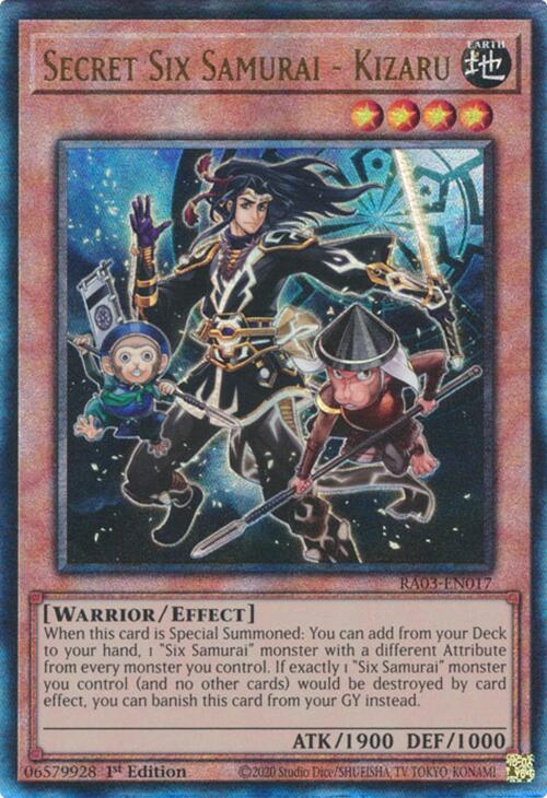 Secret Six Samurai - Kizaru (UTR) [RA03-EN017] Prismatic Ultimate Rare | Exor Games Summserside
