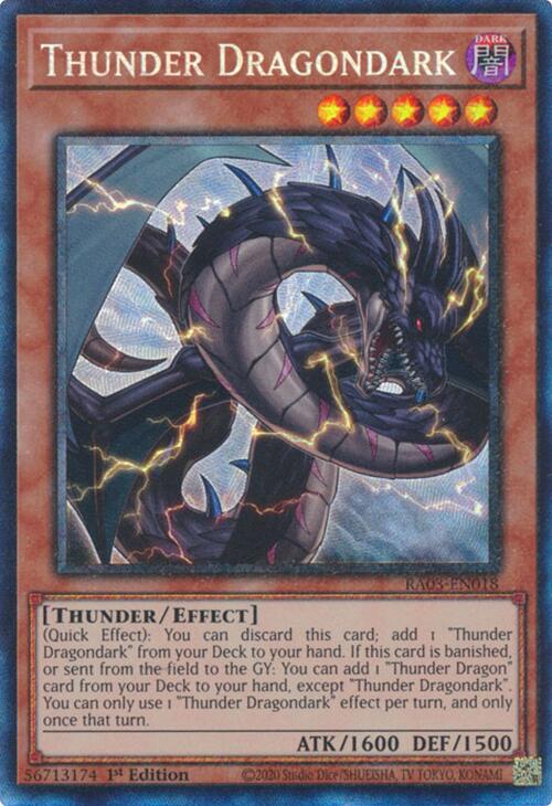 Thunder Dragondark (CR) [RA03-EN018] Prismatic Collector's Rare | Exor Games Summserside