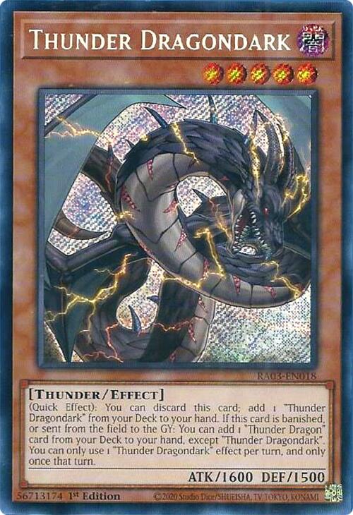 Thunder Dragondark (Secret Rare) [RA03-EN018] Secret Rare | Exor Games Summserside