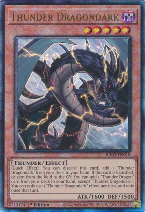 Thunder Dragondark (UTR) [RA03-EN018] Prismatic Ultimate Rare | Exor Games Summserside