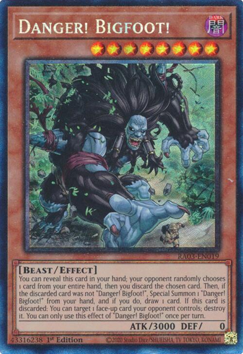 Danger! Bigfoot! (CR) [RA03-EN019] Prismatic Collector's Rare | Exor Games Summserside