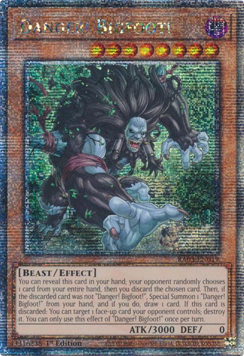 Danger! Bigfoot! (Quarter Century Secret Rare) [RA03-EN019] Quarter Century Secret Rare | Exor Games Summserside