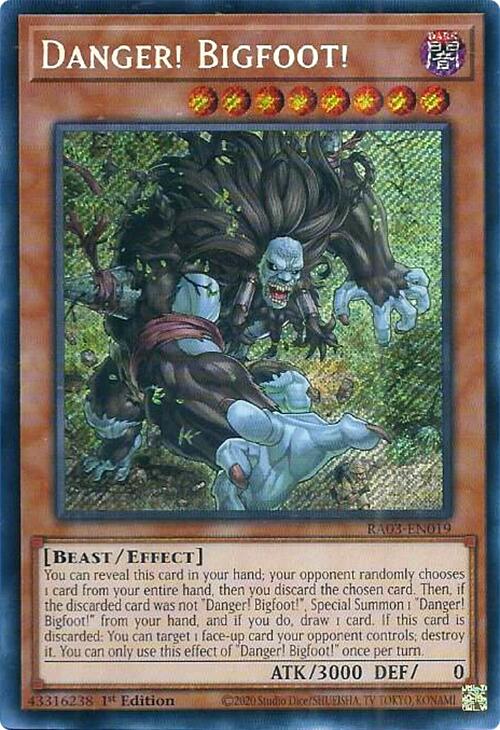 Danger! Bigfoot! (Secret Rare) [RA03-EN019] Secret Rare | Exor Games Summserside