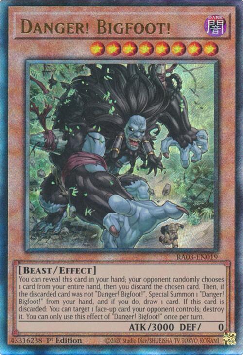 Danger! Bigfoot! (UTR) [RA03-EN019] Prismatic Ultimate Rare | Exor Games Summserside