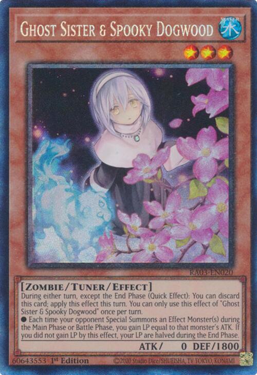 Ghost Sister & Spooky Dogwood (Alternate Art) (CR) [RA03-EN020] Prismatic Collector's Rare | Exor Games Summserside