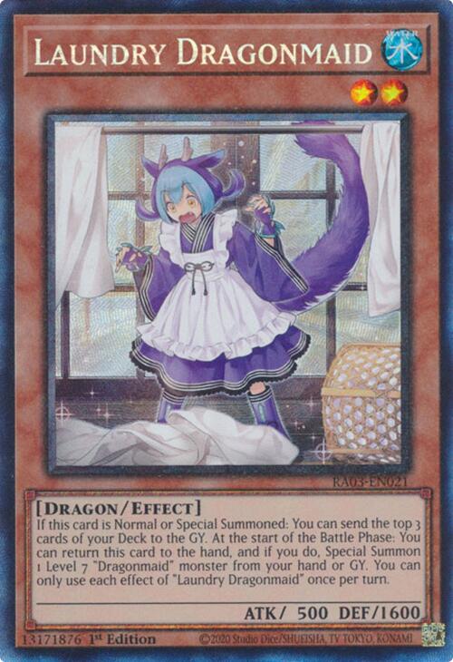 Laundry Dragonmaid (CR) [RA03-EN021] Prismatic Collector's Rare | Exor Games Summserside