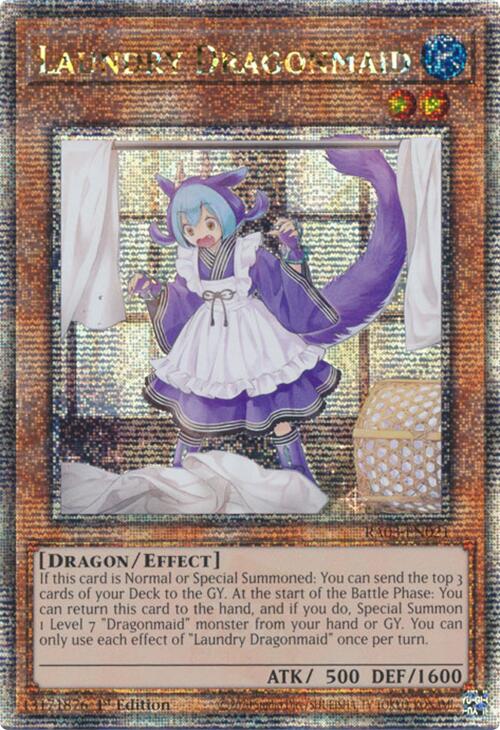 Laundry Dragonmaid (Quarter Century Secret Rare) [RA03-EN021] Quarter Century Secret Rare | Exor Games Summserside