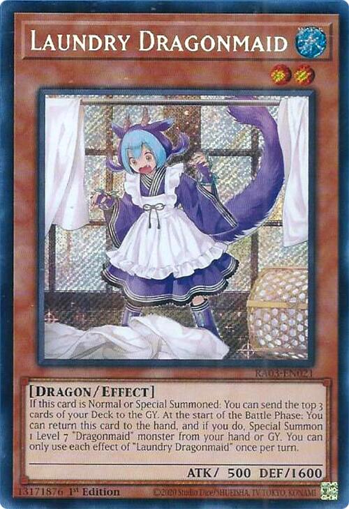 Laundry Dragonmaid (Secret Rare) [RA03-EN021] Secret Rare | Exor Games Summserside