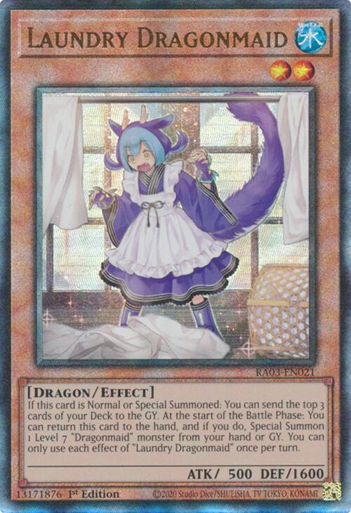 Laundry Dragonmaid (UTR) [RA03-EN021] Prismatic Ultimate Rare | Exor Games Summserside