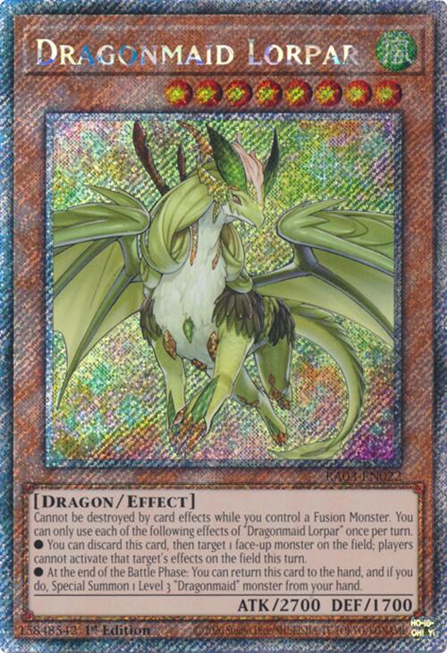 Dragonmaid Lorpar (Platinum Secret Rare) [RA03-EN022] Platinum Secret Rare | Exor Games Summserside