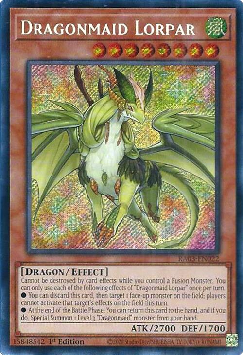 Dragonmaid Lorpar (Secret Rare) [RA03-EN022] Secret Rare | Exor Games Summserside