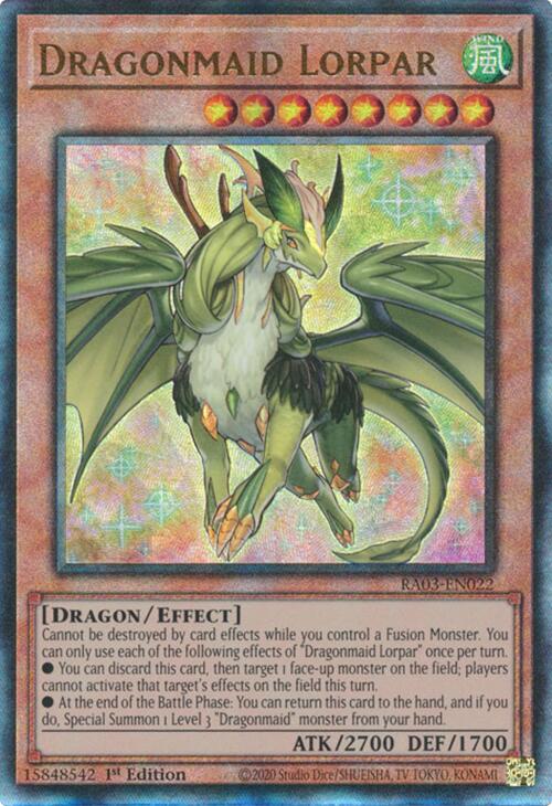 Dragonmaid Lorpar (UTR) [RA03-EN022] Prismatic Ultimate Rare | Exor Games Summserside