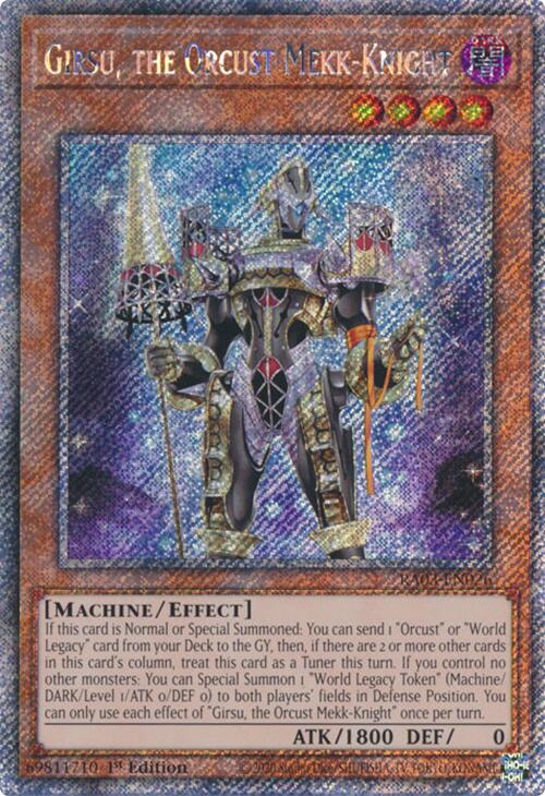 Girsu, the Orcust Mekk-Knight (Platinum Secret Rare) [RA03-EN026] Platinum Secret Rare | Exor Games Summserside