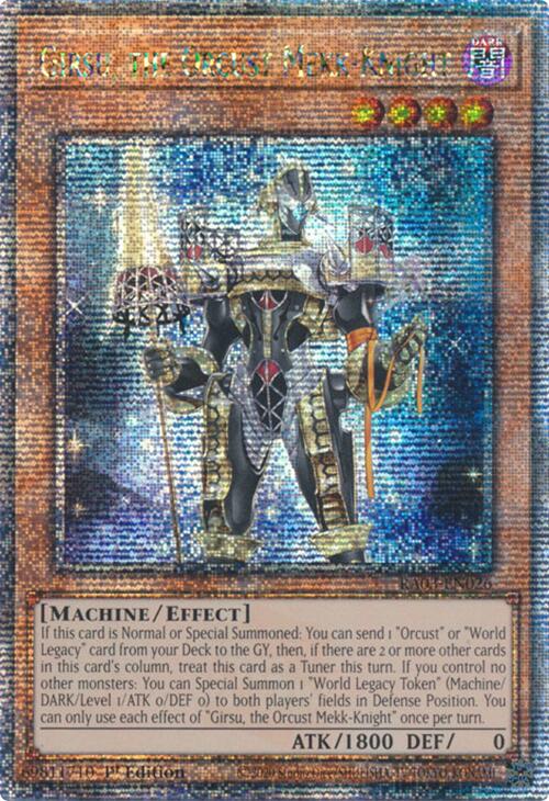 Girsu, the Orcust Mekk-Knight (Quarter Century Secret Rare) [RA03-EN026] Quarter Century Secret Rare | Exor Games Summserside