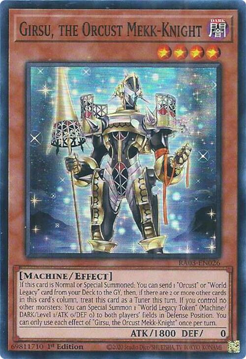 Girsu, the Orcust Mekk-Knight [RA03-EN026] Super Rare | Exor Games Summserside