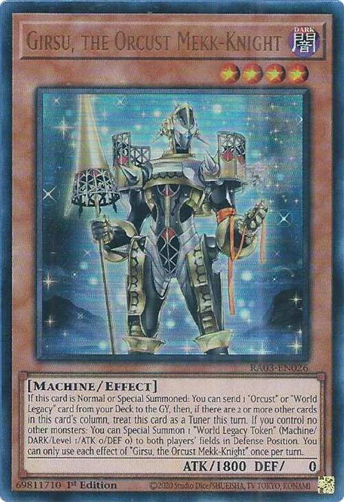 Girsu, the Orcust Mekk-Knight (UR) [RA03-EN026] Ultra Rare | Exor Games Summserside