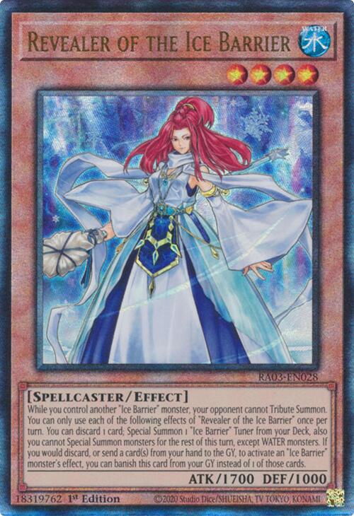 Revealer of the Ice Barrier (UTR) [RA03-EN028] Prismatic Ultimate Rare | Exor Games Summserside