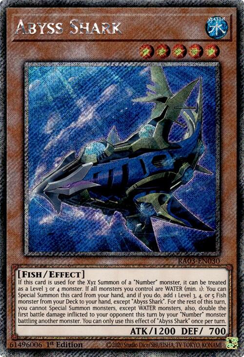 Abyss Shark (Platinum Secret Rare) [RA03-EN030] Platinum Secret Rare | Exor Games Summserside