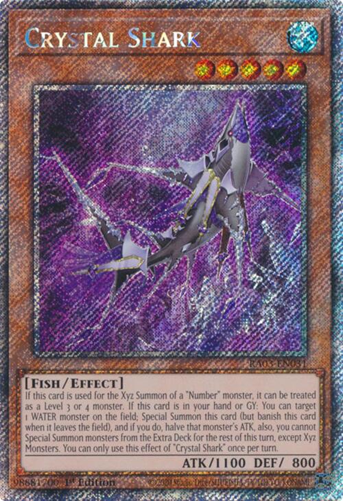 Crystal Shark (Platinum Secret Rare) [RA03-EN031] Platinum Secret Rare | Exor Games Summserside