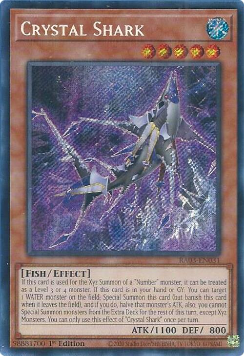 Crystal Shark (Secret Rare) [RA03-EN031] Secret Rare | Exor Games Summserside