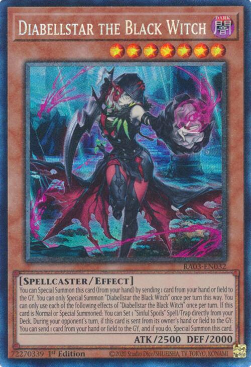 Diabellstar the Black Witch (CR) [RA03-EN032] Prismatic Collector's Rare | Exor Games Summserside