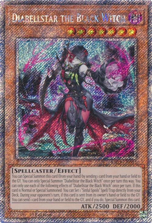 Diabellstar the Black Witch (Platinum Secret Rare) [RA03-EN032] Platinum Secret Rare | Exor Games Summserside