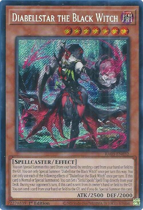 Diabellstar the Black Witch (Secret Rare) [RA03-EN032] Secret Rare | Exor Games Summserside