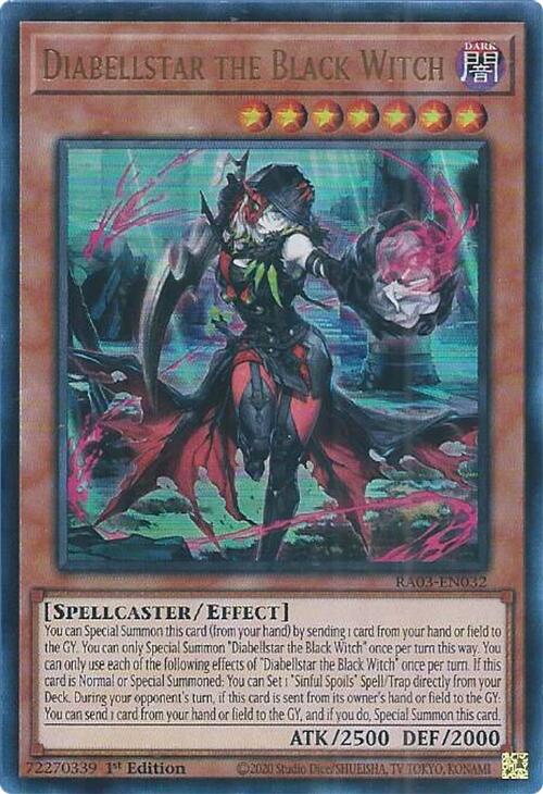 Diabellstar the Black Witch (UR) [RA03-EN032] Ultra Rare | Exor Games Summserside