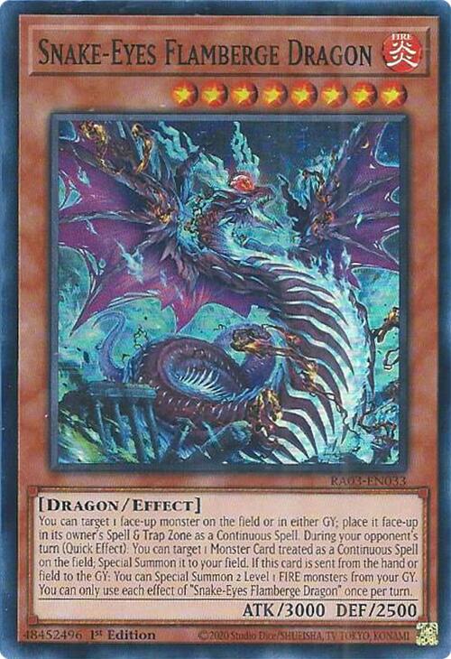 Snake-Eyes Flamberge Dragon [RA03-EN033] Super Rare | Exor Games Summserside