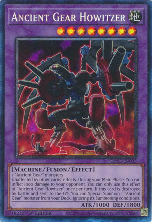 Ancient Gear Howitzer (CR) [RA03-EN035] Prismatic Collector's Rare | Exor Games Summserside