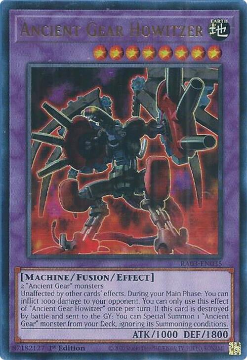 Ancient Gear Howitzer (UR) [RA03-EN035] Ultra Rare | Exor Games Summserside