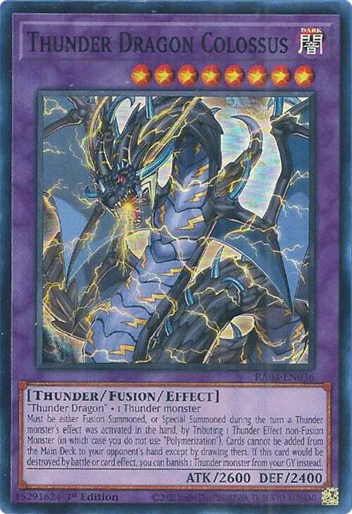 Thunder Dragon Colossus [RA03-EN036] Super Rare | Exor Games Summserside