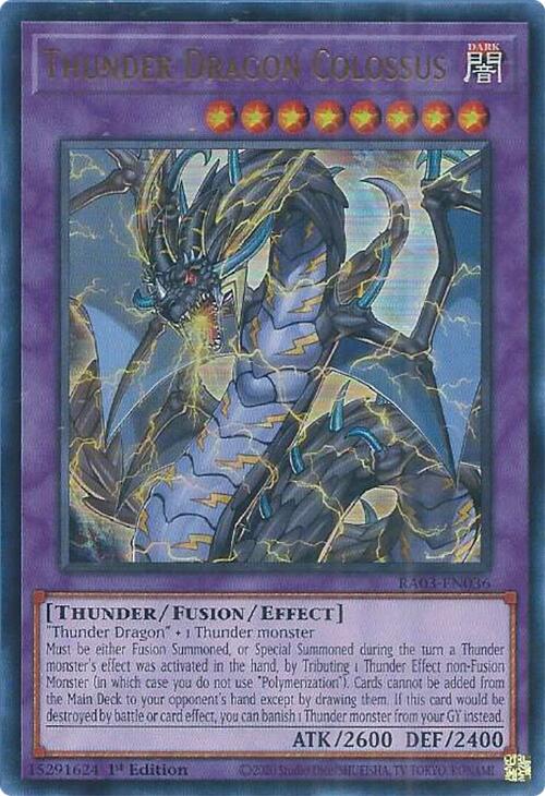 Thunder Dragon Colossus (UR) [RA03-EN036] Ultra Rare | Exor Games Summserside