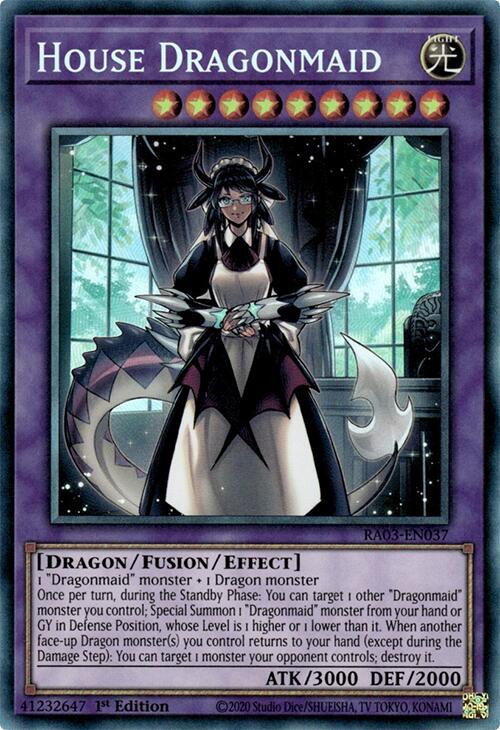 House Dragonmaid (CR) [RA03-EN037] Prismatic Collector's Rare | Exor Games Summserside