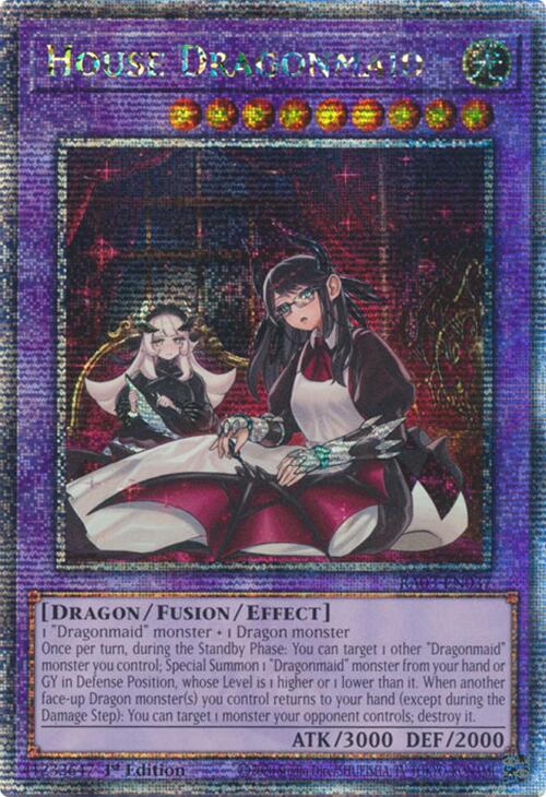 House Dragonmaid (Alternate Art) (Quarter Century Secret Rare) [RA03-EN037] Quarter Century Secret Rare | Exor Games Summserside