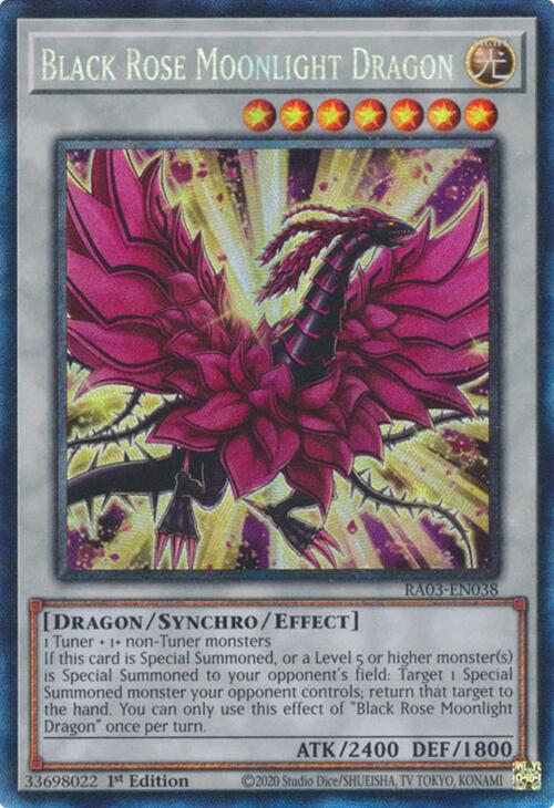 Black Rose Moonlight Dragon (CR) [RA03-EN038] Prismatic Collector's Rare | Exor Games Summserside