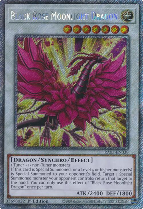 Black Rose Moonlight Dragon (Platinum Secret Rare) [RA03-EN038] Platinum Secret Rare | Exor Games Summserside