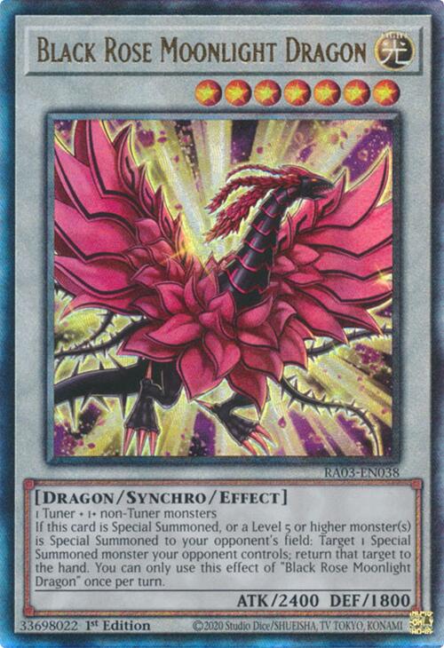 Black Rose Moonlight Dragon (UTR) [RA03-EN038] Prismatic Ultimate Rare | Exor Games Summserside