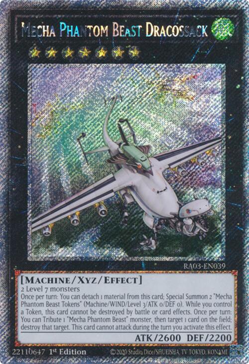 Mecha Phantom Beast Dracossack (Platinum Secret Rare) [RA03-EN039] Platinum Secret Rare | Exor Games Summserside