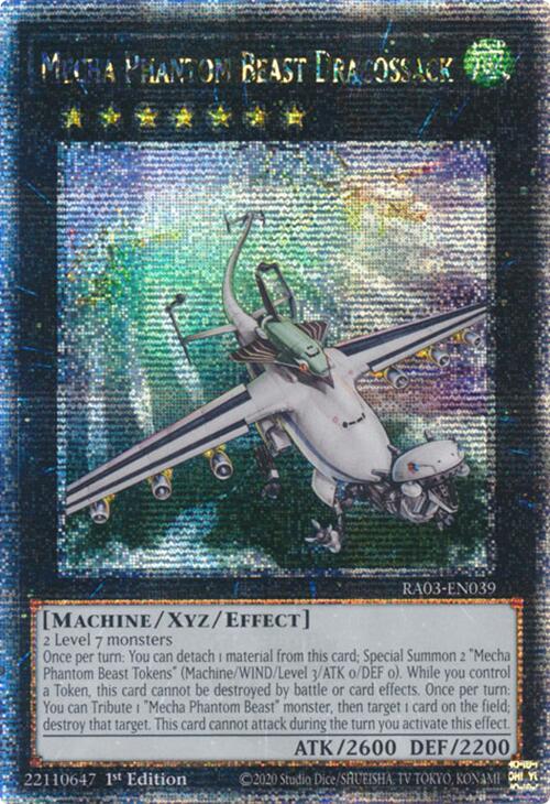 Mecha Phantom Beast Dracossack (Quarter Century Secret Rare) [RA03-EN039] Quarter Century Secret Rare | Exor Games Summserside