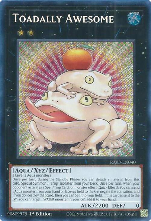 Toadally Awesome (Secret Rare) [RA03-EN040] Secret Rare | Exor Games Summserside