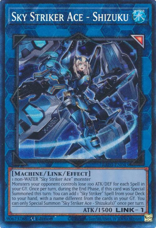 Sky Striker Ace - Shizuku (CR) [RA03-EN043] Prismatic Collector's Rare | Exor Games Summserside