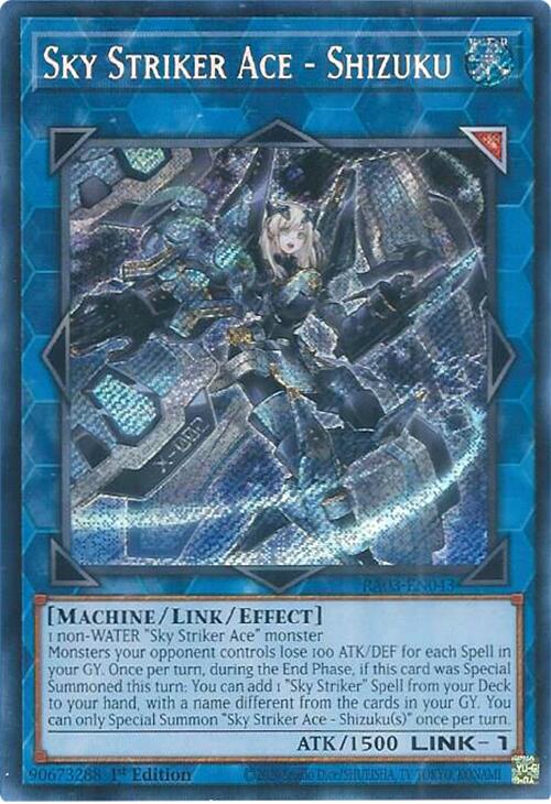 Sky Striker Ace - Shizuku (Secret Rare) [RA03-EN043] Secret Rare | Exor Games Summserside